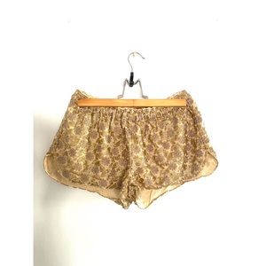 O’Neill Embroidered Gold Sequin Shorts